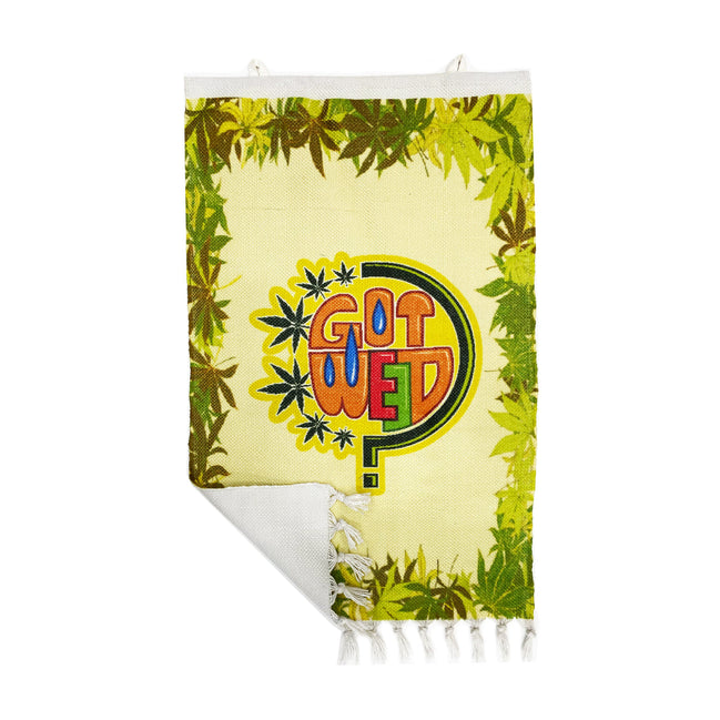 Got Weed Design Handloom Printed Wall Hanging Size 3ft x 2ft
