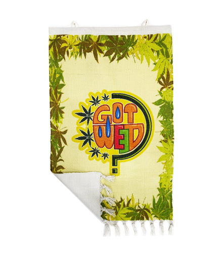 Got Weed Design Handloom Printed Wall Hanging Size 3ft x 2ft