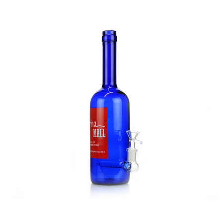 12" Kathrina Mall Wine Bottle Bong with 14mm Male Bowl and 14mm Male Bowl-Gift Box