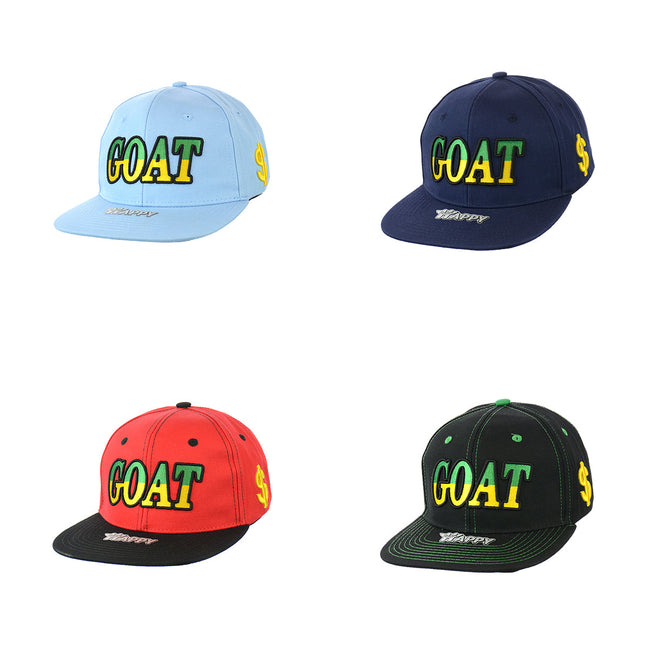 GOAT Embroidered Snapback Hat 100% Cotton