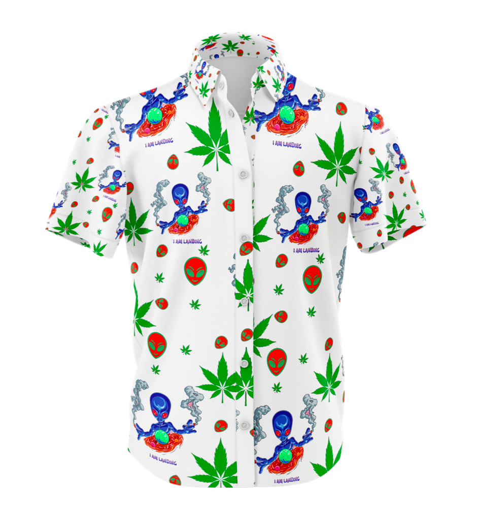 I Am Landing Leaf White Shirt and Short Set, Pack of 5 Sizes Sets, 1-M, 1-L, 1-XL, 1-XXL, 1-XXXL