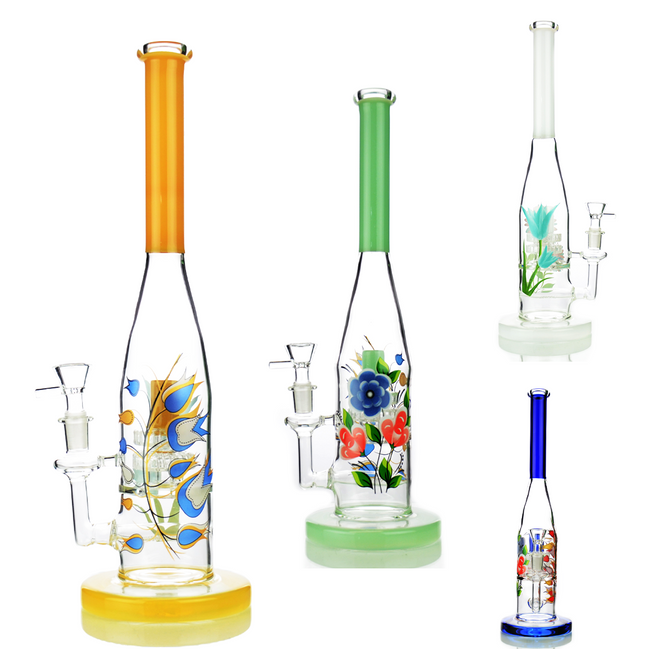 14" Baseball Water Pipe with 14mm Male Bowl