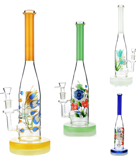 14" Baseball Water Pipe with 14mm Male Bowl