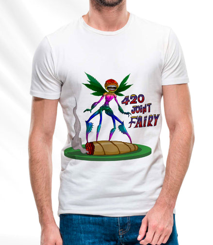 420 Joint Fairy T-Shirt Pack of  5 Units 1-M, 1-L, 1-XL, 1-XXL, 1-XXXL -- 60% Cotton 40% Polyester