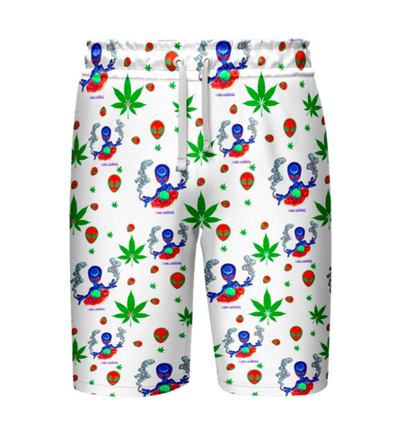 I Am Landing Leaf White Shirt and Short Set, Pack of 5 Sizes Sets, 1-M, 1-L, 1-XL, 1-XXL, 1-XXXL