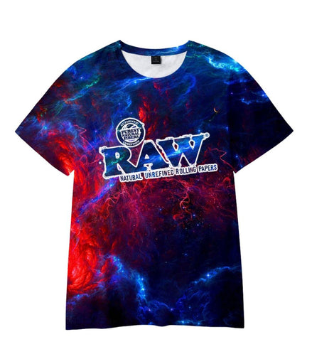 Galaxy Design Raw Polyester Short Sleeve T-Shirt - Pack of 6 Units  1S,1M, 1L, 1XL, 2XL, 3XL