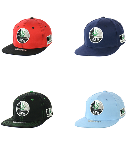 420 Dope Vegetarian Leaf Embroidered Snapback Hat