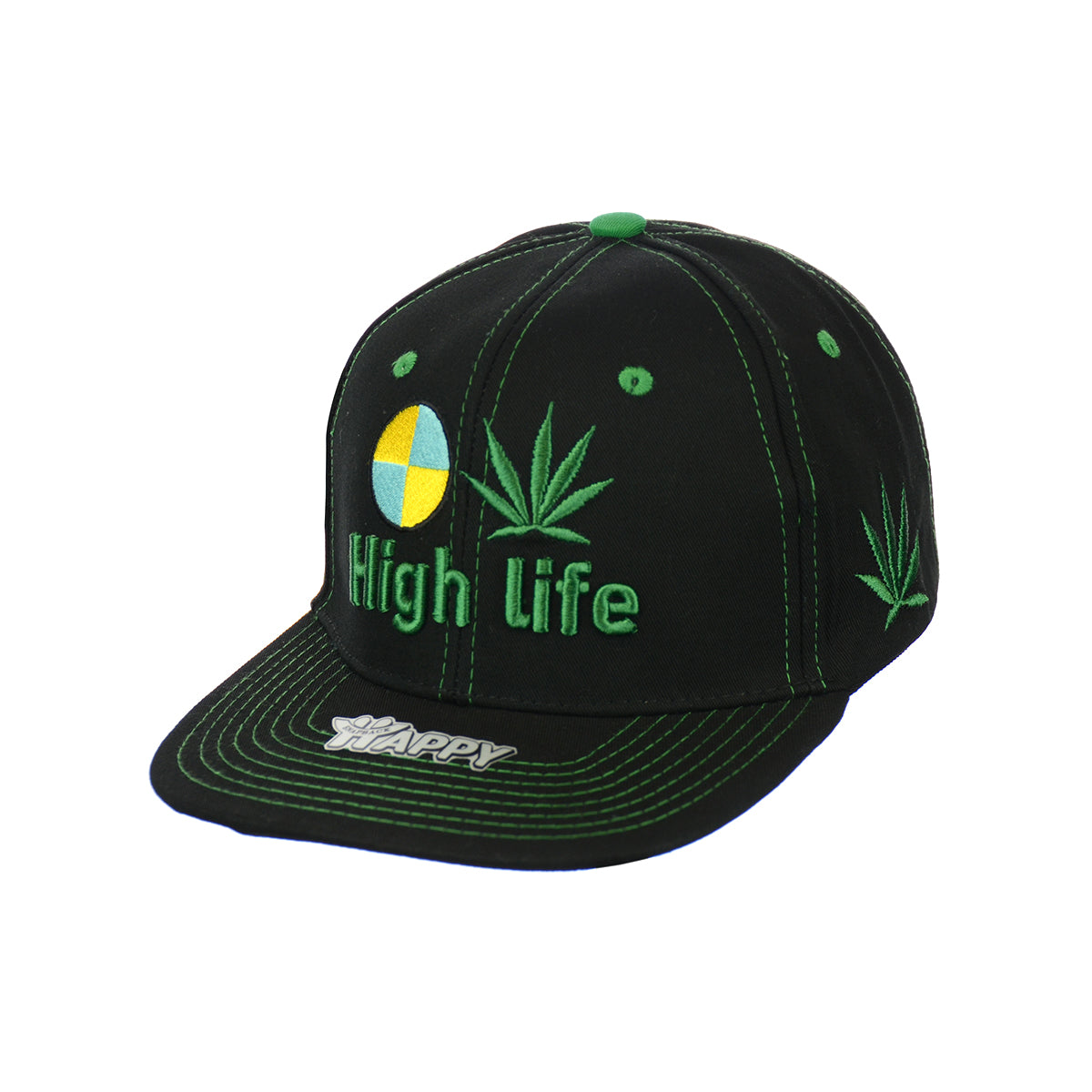High Life Hat Embroidered Snapback
