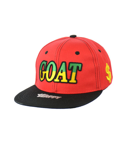 GOAT Embroidered Snapback Hat 100% Cotton
