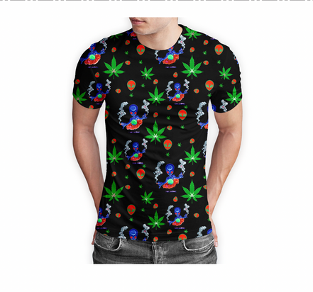 I am Landing Alien T-Shirt Pack of  5 Units 1-M, 1-L, 1-XL, 1-XXL, 1-XXXL -- 100% Polyester