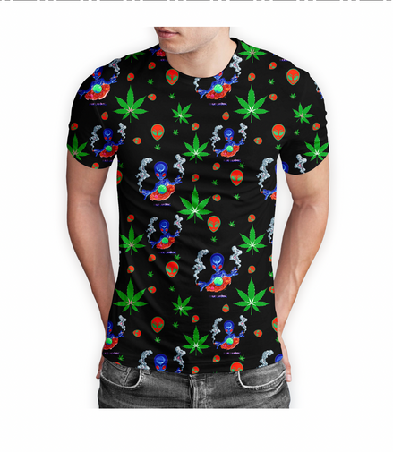 I am Landing Alien T-Shirt Pack of  5 Units 1-M, 1-L, 1-XL, 1-XXL, 1-XXXL -- 100% Polyester