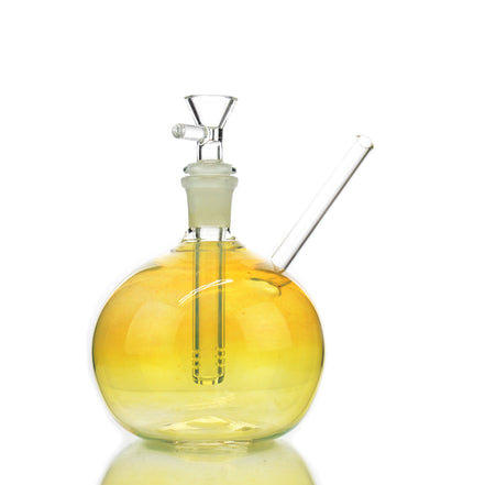 7" American-Made Gold Fume Sphere Water Pipe with 14mm Male Bowl