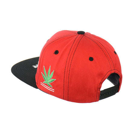 Peace Love Weed Hat Embroidered Snapback Hat
