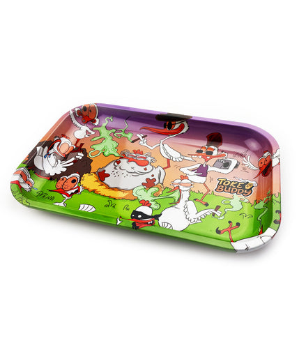 Medium Metal Rolling Tray Toke Buddy,  Size - 7.5*11.5