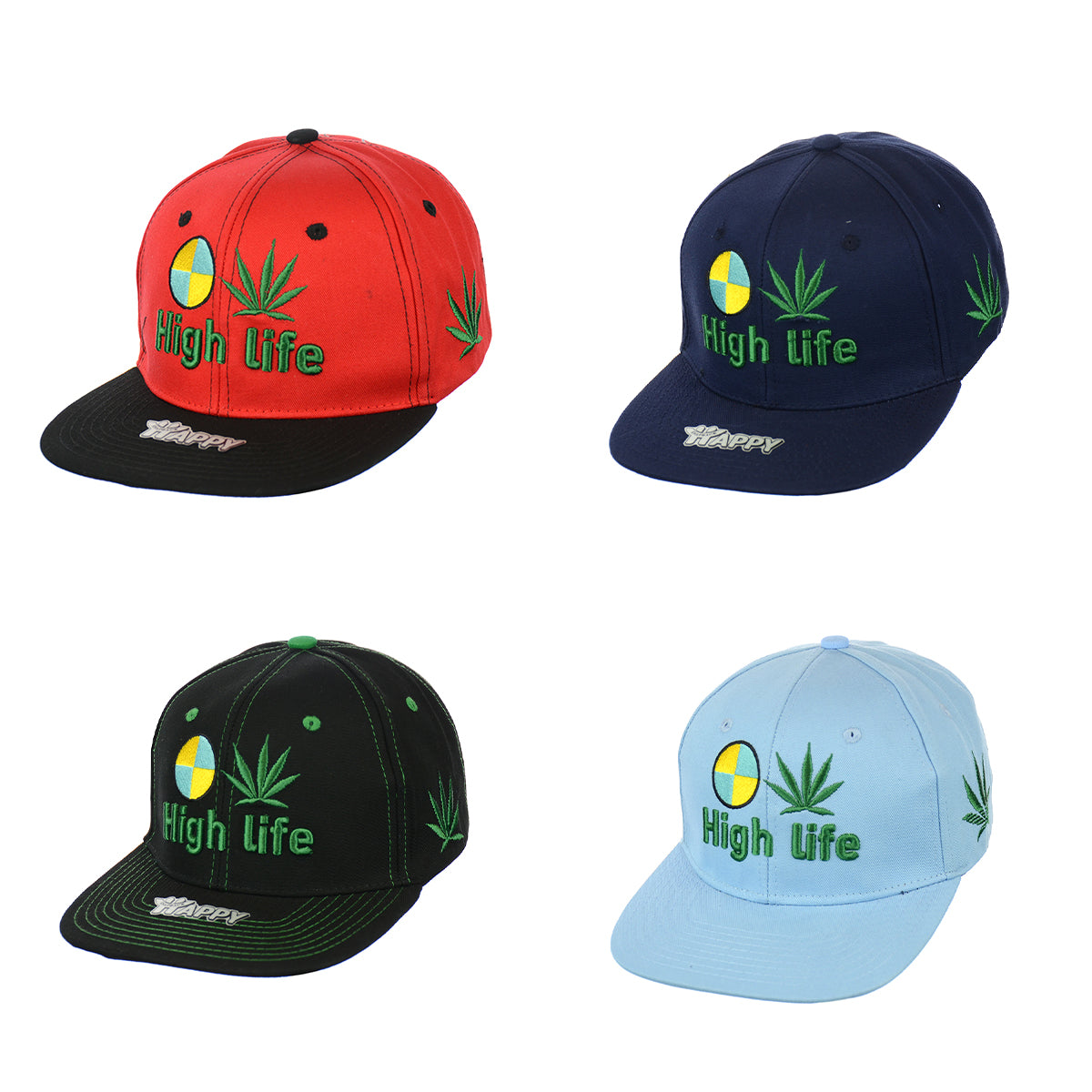 High Life Hat Embroidered Snapback