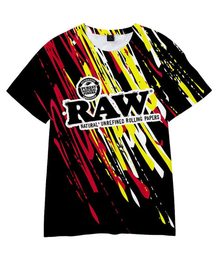 Rush Design Raw Polyester Short Sleeve T-Shirt - Pack of 6 Units  1S,1M, 1L, 1XL, 2XL, 3XL