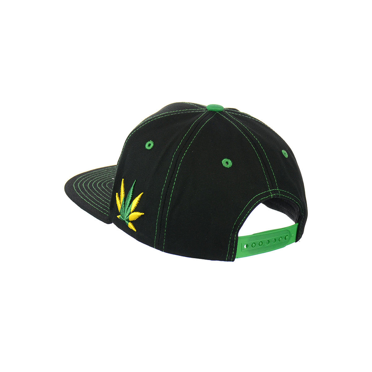 420 Go Green Embroidered Snapback Hat 100% Cotton