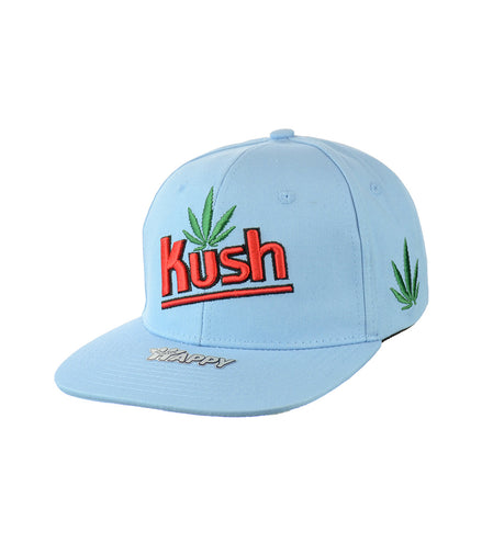 Kush Leaf Embroidered Snapback Hat 100% Cotton