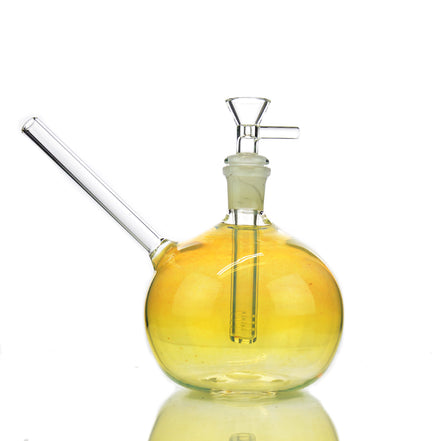 7" American-Made Gold Fume Sphere Water Pipe with 14mm Male Bowl