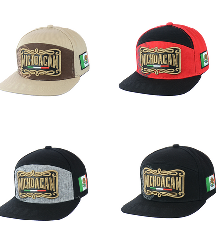 MICHOACAN Embroidered Snapback Hat 100% Cotton