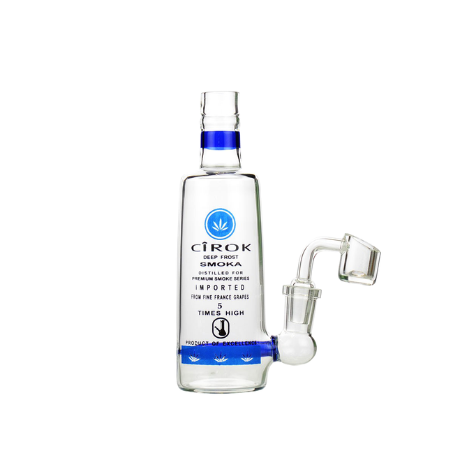 6" Mini Cirok Vodka Bottle with 14mm Male Banger
