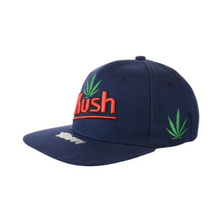 Kush Leaf Embroidered Snapback Hat 100% Cotton