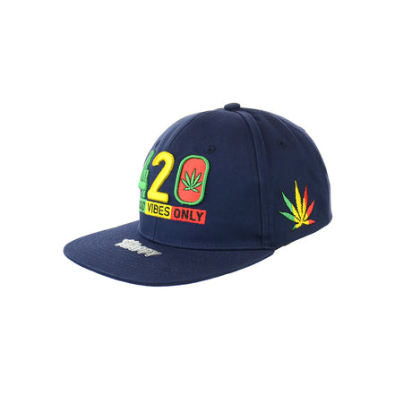 420 Good Vibes Only Embroidered Snapback Hat 100% Cotton