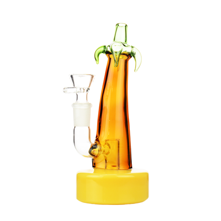 7" Eggplant Water Pipe with Shower and 14mm Male Bowl