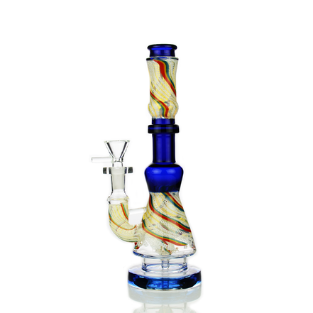 11" Twisting Inside Conical Base Water Pipe with 14mm Male Bowl
