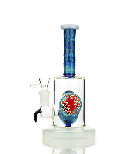 8" Reversal Art Locket Water Pipe with UFO Shower and 14mm Male Bowl