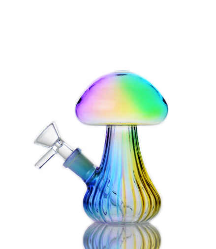 5" Mushroom Water Pipe with 14mm Male Bowl