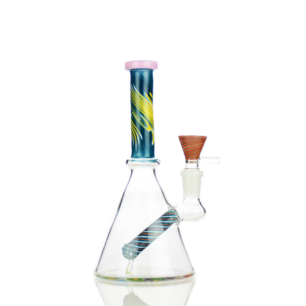 8" Reversal Art Beaker with 14mm Male Bowl