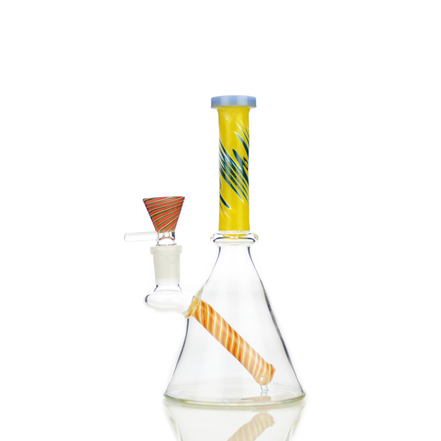 8" Reversal Art Beaker with 14mm Male Bowl