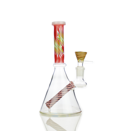 8" Reversal Art Beaker with 14mm Male Bowl