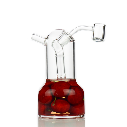 5" Cherry Jelly Water Pipe Rig with 45° Flat Banger