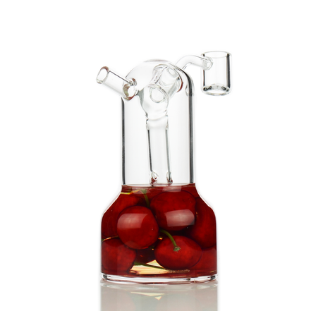5" Cherry Jelly Water Pipe Rig with 45° Flat Banger
