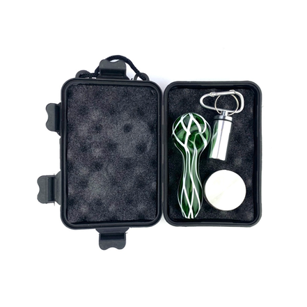 4" Hand Pipe Kit with 42mm Grinder and Stash Jar