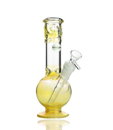 8" Sphere Base Rim Fume Glass Water Pipe Made In U.S.A