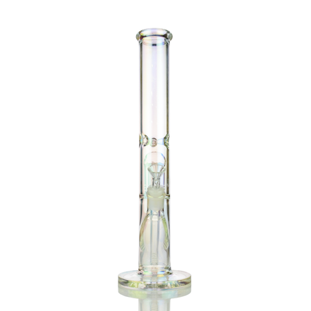16" Straight Shooter Electro Plated Glass with Percolator with 14mm Male Bowl