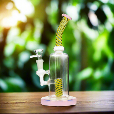 10" Water Pipe Reversal Neck and Shower with 14mm Male Bowl