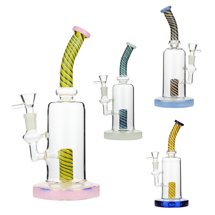 10" Water Pipe Reversal Neck and Shower with 14mm Male Bowl