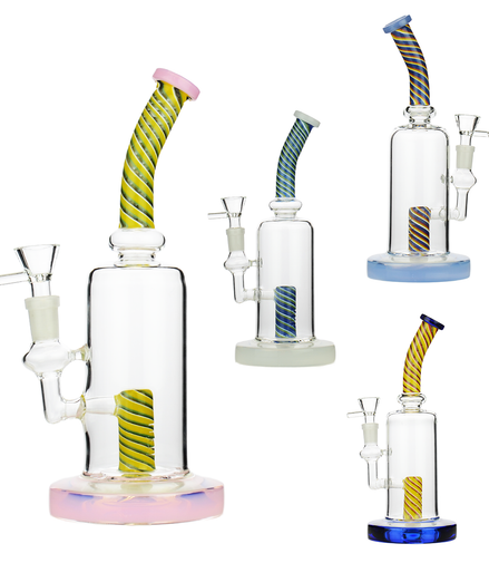 10" Water Pipe Reversal Neck and Shower with 14mm Male Bowl