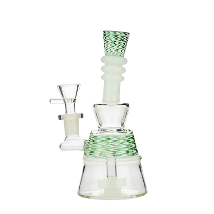 7" WigWag Water Pipe with 14mm Male Bowl