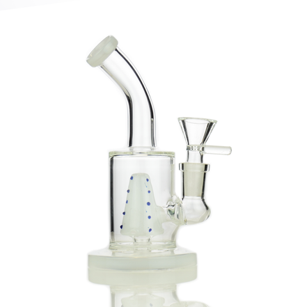 6" Water Pipe with Cone Shower and 14mm Male Bowl