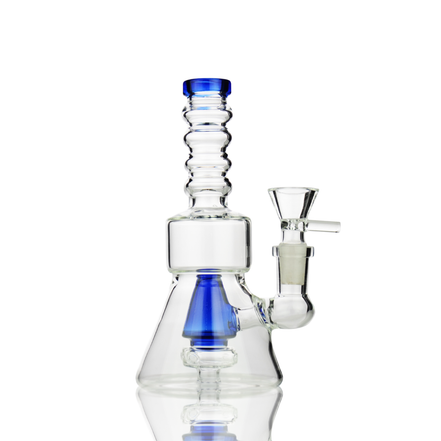 6" Water Pipe with Cone Shower and 14mm Male Bowl