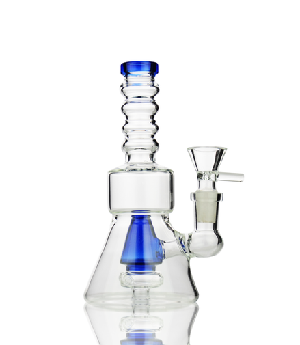 6" Water Pipe with Cone Shower and 14mm Male Bowl