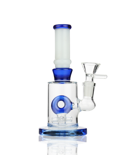 6" Water Pipe with Donut Shower and 14mm Male Bowl