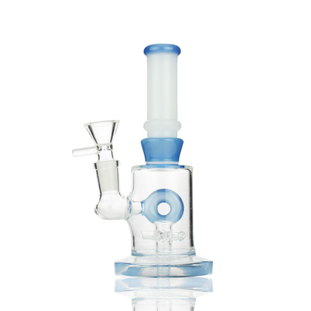 6" Water Pipe with Donut Shower and 14mm Male Bowl