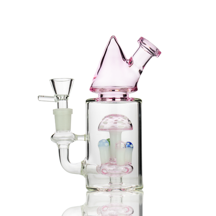 7" Mushroom Cone Style Water Pipe with 14mm Male Bowl