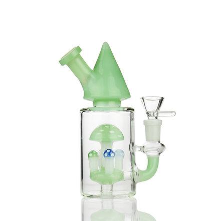 7" Mushroom Cone Style Water Pipe with 14mm Male Bowl
